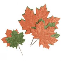 Article Bouchons décoratifs en forme de feuille d&#39;érable automnale dans des tons orange et vert vibrants 16–33 cm 6 pcs