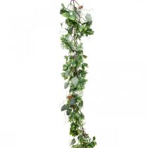Guirlande de feuilles guirlande déco plante artificielle vert 180cm