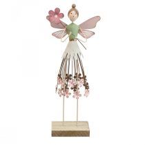 Décoration de table fée Blossom printemps décoration métal fée rose H30cm