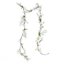 Article Guirlande de fleurs guirlande de fleurs artificielles fleurs blanches 160cm
