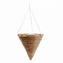 Panier fleuri panier suspendu Panier suspendu panier plante paille Ø30cm