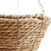 Panier fleuri panier suspendu Panier suspendu panier plante paille Ø30cm