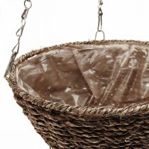 Panier à fleurs panier suspendu marron panier suspendu panier à plantes Ø25cm