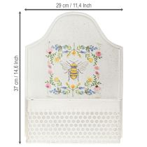 Article Jardinière suspendue en métal abeille couleur crème L29cm