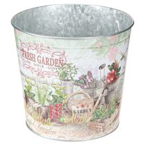 Article Petit pot de fleurs en métal coloré Fresh Garden H16cm 2pcs