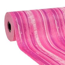 Article Papier fleur 37,5cm rayures roses 100m