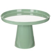 Article Coupe à fleurs en métal vert 30 cm pour décoration intérieure