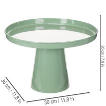 Article Coupe décorative en métal vert 30 cm pour usage intérieur