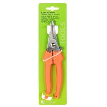 Article Ciseaux à fleurs en acier inoxydable et manche orange 19 cm pour floristique