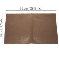 Article Papier de soie brun motif léopard doré résistant à l’humidité 50x75cm 20 pièces