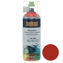 Peinture à base d&#39;eau Belton free rouge haute brillance spray de couleur rouge feu 400ml