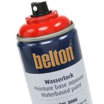 Article Vernis à l&#39;eau sans Belton couleur rouge spray rouge feu 400ml