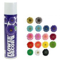 Spray fleur décor floral diverses couleurs 400ml