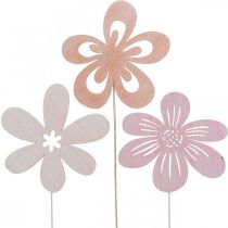 Tuteurs de jardin Flower Tuteurs Orange/Rose/Blanc Ø9.5cm 15pcs