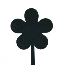 Article Bouchon à fleurs mini panneaux bois noir Ø10cm 6pcs