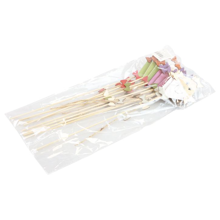 Article Bouchon de fleur automne dragon bois violet vert blanc 5,5×8cm 9pcs