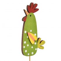 Article Bouchon de fleur Pâques poulets drôles bois 5,5×10cm 12pcs