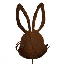 Article Bouchon de fleur décoration lapin rouille 7,5cm×11,5cm 6 pcs