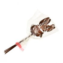 Article Bouchon de fleur décoration lapin rouille 7,5cm×11,5cm 6 pcs