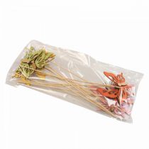 Article Bouchon fleur papillon déco bois coloré 8.5cm 12pcs