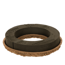 Article Couronne de mousse florale OASIS® Renewal® Floral Foam Biolit® avec coque, Ø 24 cm, noire, 2 pièces