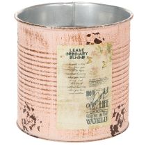 Article Pot de fleurs décoratif en métal saumon Ø15,5 cm H15 cm
