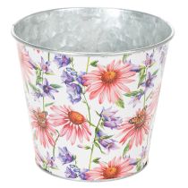 Article Pot de fleurs, décoration printanière, jardinière, métal, Ø14cm H12,5cm