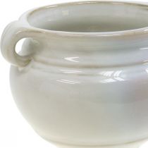 Article Cache-pot avec anse cache-pot en céramique blanc Ø10cm