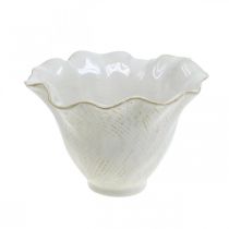 Article Pot de fleurs en céramique, pot de fleurs, pot de fleurs blanc Ø15cm