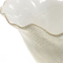 Article Cache-pot décoratif en céramique blanche, style coupe fleur Ø19 cm