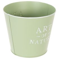 Article Pot décoratif en zinc vert menthe Art of Nature Ø17,5cm H15cm