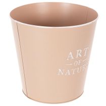 Article Cache-pot rond en zinc rose vintage - Art of Nature Ø22 cm H21 cm