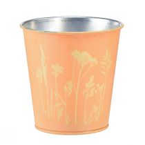 Article Pot de fleur jardinière métal pêche Ø10,5cm H10,5cm