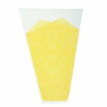 Article Sac à fleurs motif jute jaune L36cm l25cm - 12cm 50 pcs