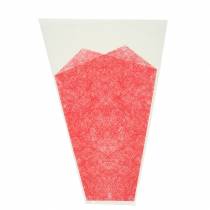 Article Sac à fleurs jute rouge L36cm l25cm - 12cm 50 pcs