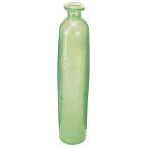 Article Vase à fleurs décoratif en verre vert haut Ø6,5cm H30cm