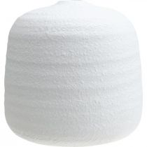 Article Vase à fleurs, vase en céramique, vase décoratif blanc Ø19cm H18cm