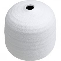 Article Vase à fleurs, vase en céramique, vase décoratif blanc Ø19cm H18cm