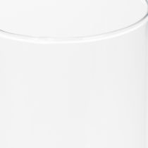 Article Vase à fleurs cylindrique en verre fin, pouvant servir de vase ou de grand vase décoratif, 30 cm