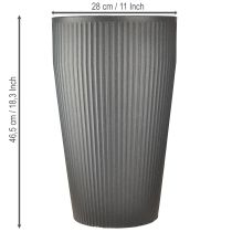 Article Vase de sol en plastique anthracite Ø28cm H46,5cm