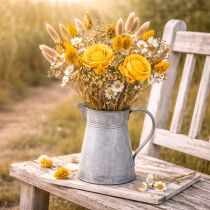 Article Bouquet de roses séchées en bois de Sola. Bouquet élégant pour une décoration intérieure naturelle. 50 cm