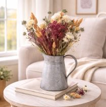 Article Bouquet de fleurs séchées idéal pour une décoration de table élégante de style champêtre, 50 cm