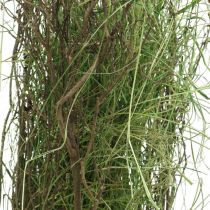 Buisson d&#39;herbe déco avec branches Touffe d&#39;herbe séchée 65×12cm