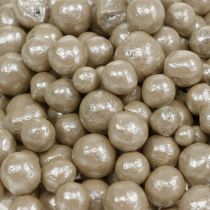 Article Perles décoratives brillantes 4mm - 8mm champagne 1l