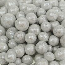 Article Perles décoratives brillantes 4mm - 8mm blanc 1l
