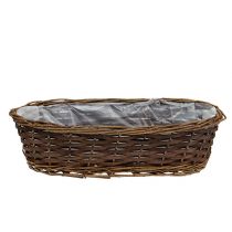 Corbeille à pain ovale non pelée 35cm H10cm