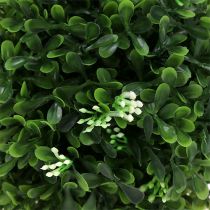 Article Boule de buis avec fleurs boule décorative verte Ø15cm 1 pc