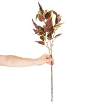 Article Kolistemon artificiel 20 cm avec feuilles rouges en plastique pour décoration intérieure