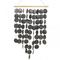 Carillon éolien Capiz, décoration à suspendre coquillages décoration murale 68cm