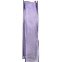 Article Ruban mousseline ruban organza organza violet 25mm 20m